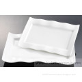 brand hand paint design ornament western white wholesale rectangular plate